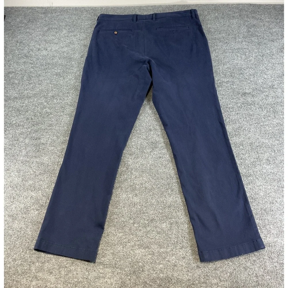 Tommy Bahama Men's Chino Pants 35x30 Navy Blue Flat Front Casual Island Zone